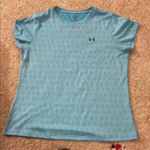 Under Armour Light Blue Logo Tee